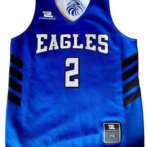Blue and White Reversible Eagles Jersey